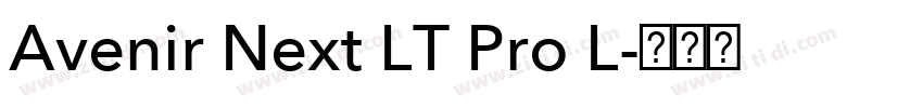Avenir Next LT Pro L字体转换